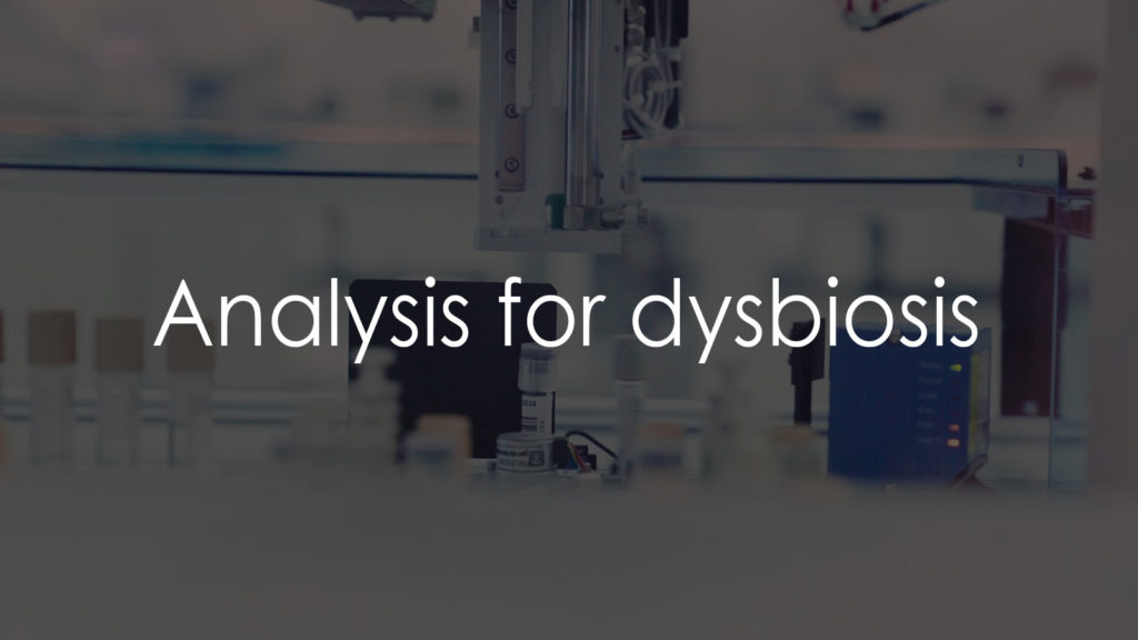 Analysis for dysbiosis