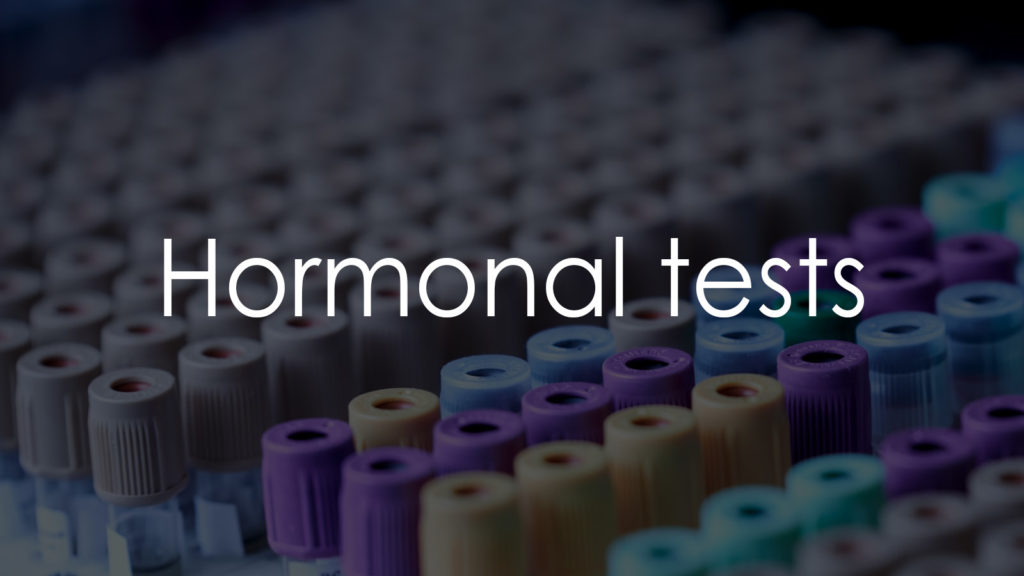 Hormonal tests