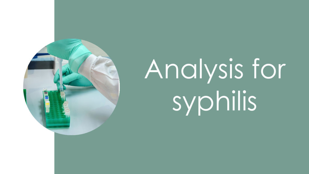 Analysis for syphilis2